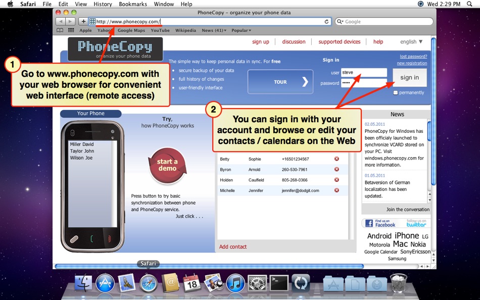 #3. PhoneCopy Desktop (macOS) Ved: e-FRACTAL