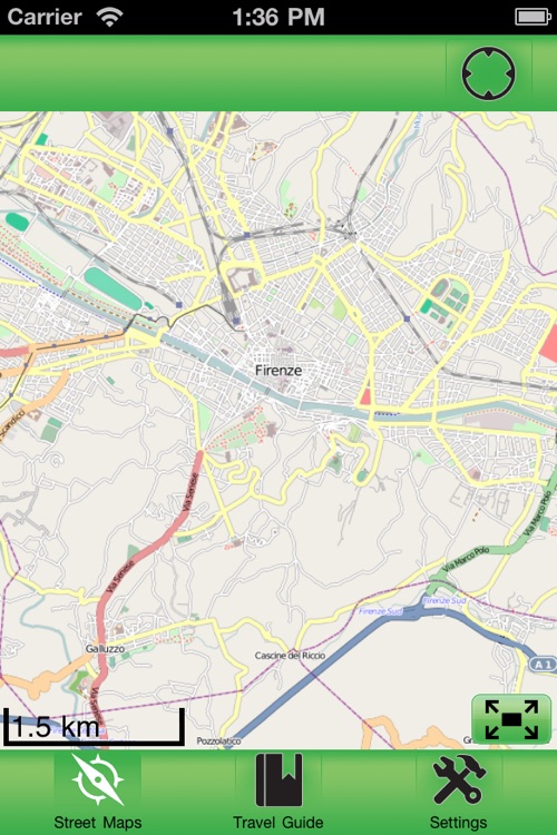 Florence Offline Street Map
