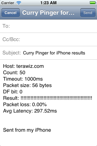 Curry Pinger Pro iPhone screenshot