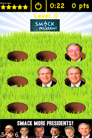 Smack a President - Best Top Free Game iPhone screenshot