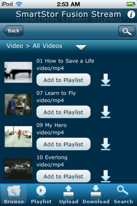SmartStor Fusion Stream DLNA Digital Media App screenshot 4