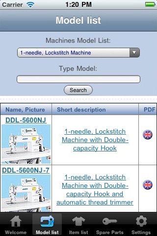 App screenshot
