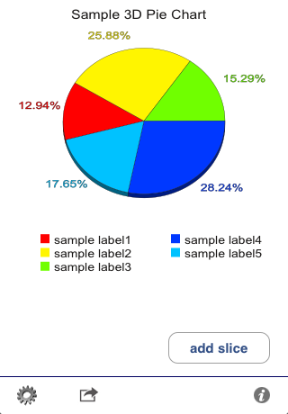 Pie Chart 3D Free screenshot 4