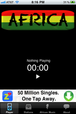 Africa Radios app screenshot