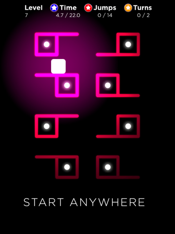 Screenshot #4 pour Neon Zone Free - a tilt and turn puzzle