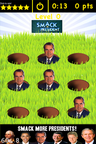Smack a President - Best Top Free Game iPhone screenshot