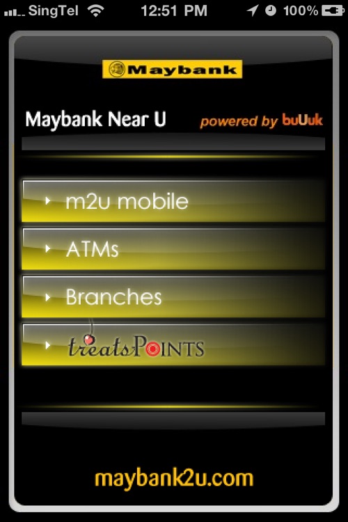 Nearest maybank atm