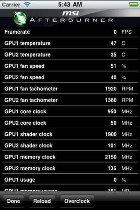 MSI Afterburner APP screenshot 3