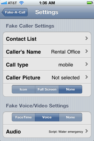 Fake-A-Call ™ screenshot 5
