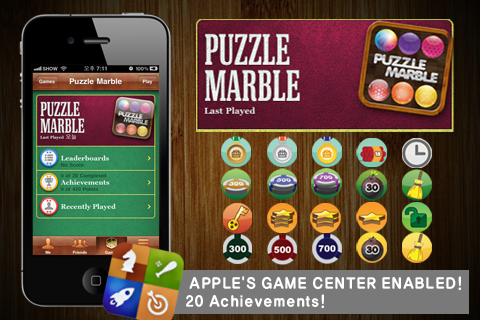 Puzzle Marble Free screenshot 3