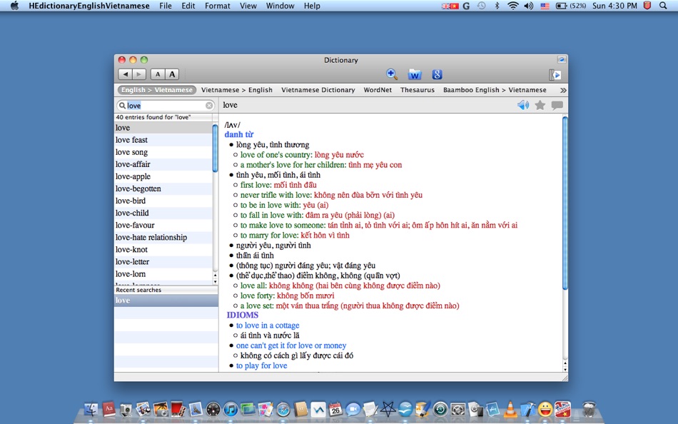 #1. HEDict English Vietnamese (macOS) 由: PPCLINK Software