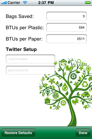 bagsaver screenshot