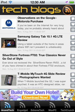 Top Tech Blogs Free iPhone screenshot