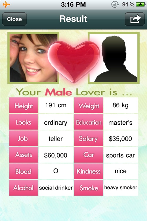 Love Predictor : Find your Lover