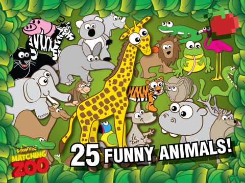 Screenshot #6 pour Giraffe's Matching Zoo for iPad