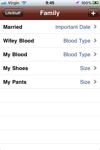 LifeStuff screenshot 2