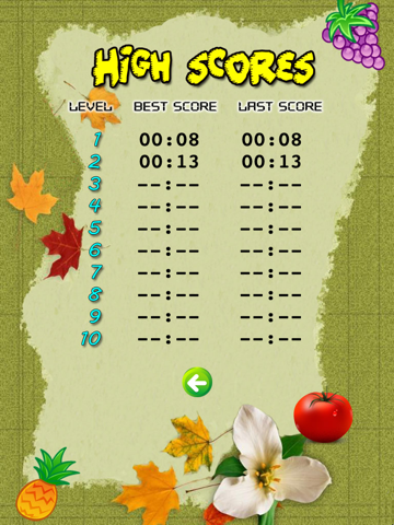 Fruits Memory Game lite iPad screenshot 4 - Games app