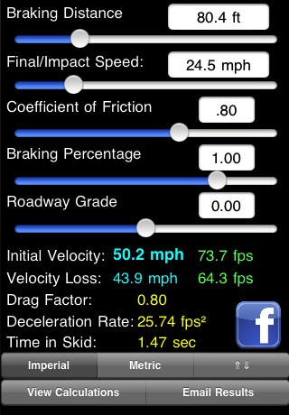 Minimum Speed Calculations