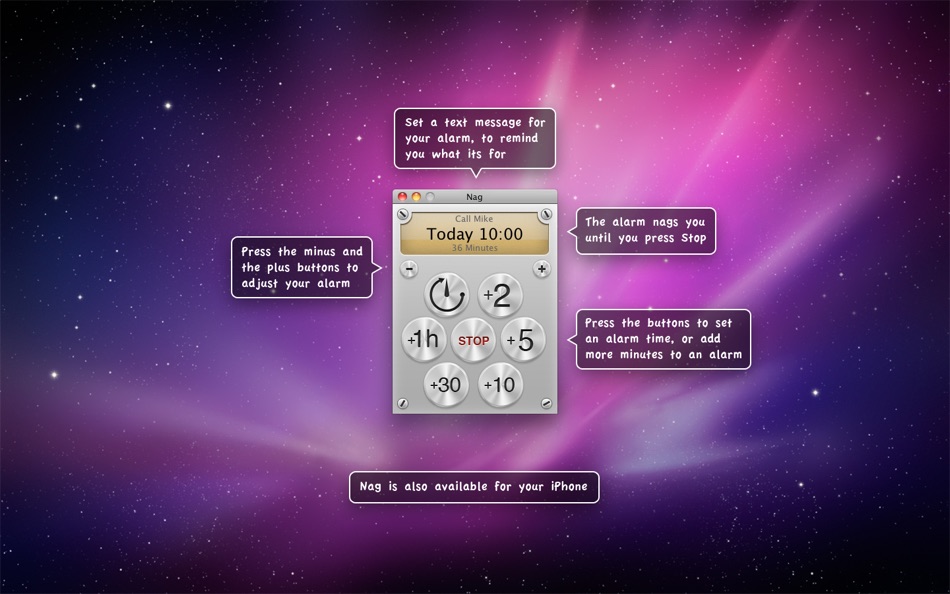 Nag for Mac OS X (macOS) 由: Electric Pocket Nag for Mac OS X (macOS) 由: Electric Pocket