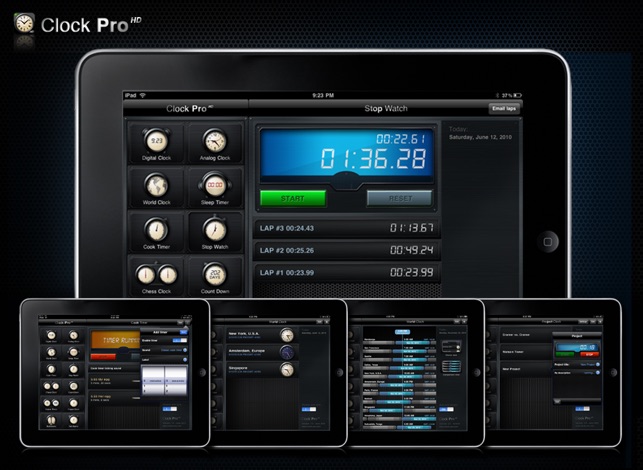 Clock Pro HD Free(圖2)-速報App