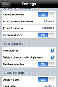 Digital photo frame (in fire!) Lite screenshot