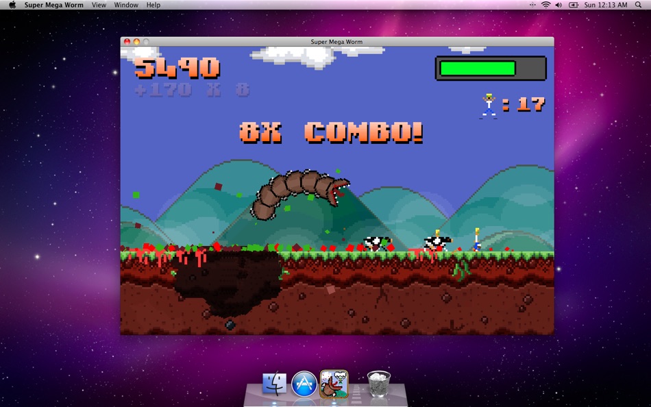 #1. Super Mega Worm for Mac OS X (macOS) 由: Deceased Pixel LLC