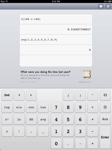 Screenshot #4 pour Calculess Free - Scientific Calculator for iPad