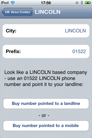 UK STD Area Phone Code Lookup screenshot 4