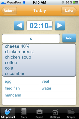 Calorie Counter and Food Diary Free screenshot 3