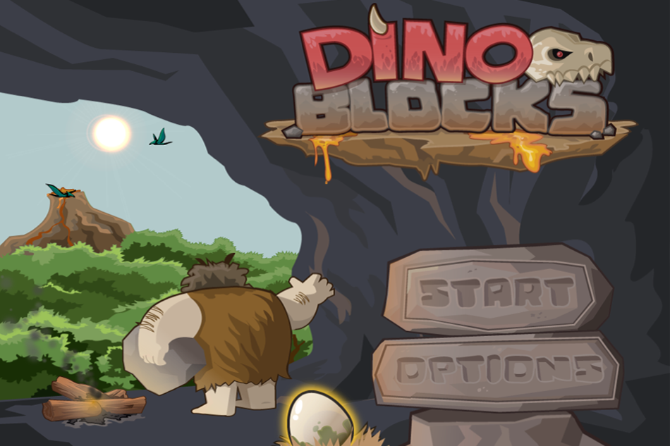 #1. Dino Blocks (iOS) 由: MiniJuegos.com