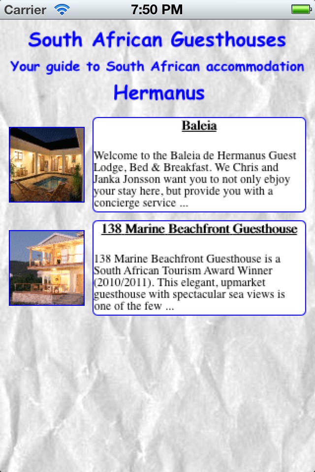 SA Guesthouses screenshot 3
