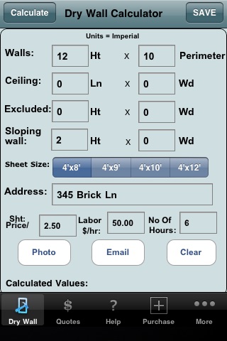 Drywall Calculators