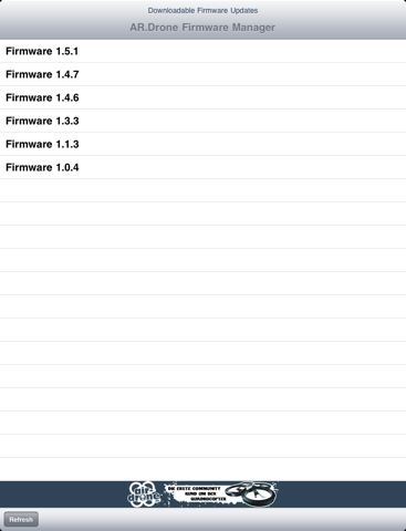 Screenshot #4 pour Firmware Manager for AR.Drone
