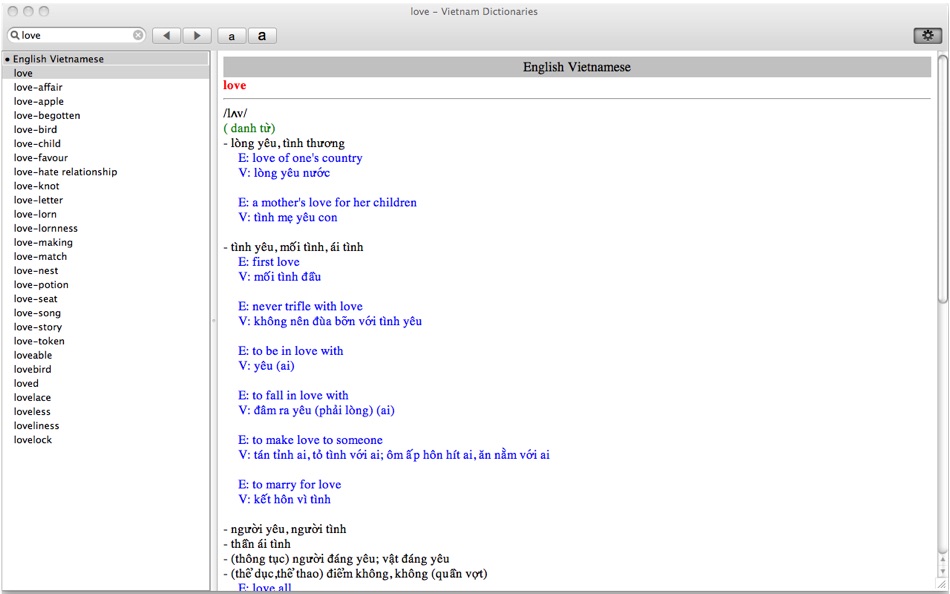 Vietnam Dictionaries for Mac OS X - 1.1 - (macOS)