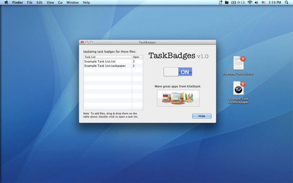 #1. TaskBadges for Mac OS X (macOS) بواسطة: Kitestack Software