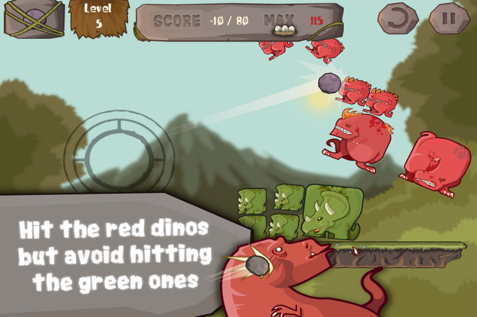 #2. Dino Blocks (iOS) 由: MiniJuegos.com