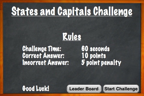 States and Capitals Challenge Lite – Flash Cards Speed Quiz for the United States of America