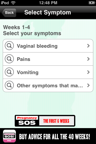 Pregnancy Health. iPhone screenshot