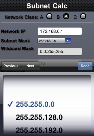 Subnet Mask Calc screenshot 2