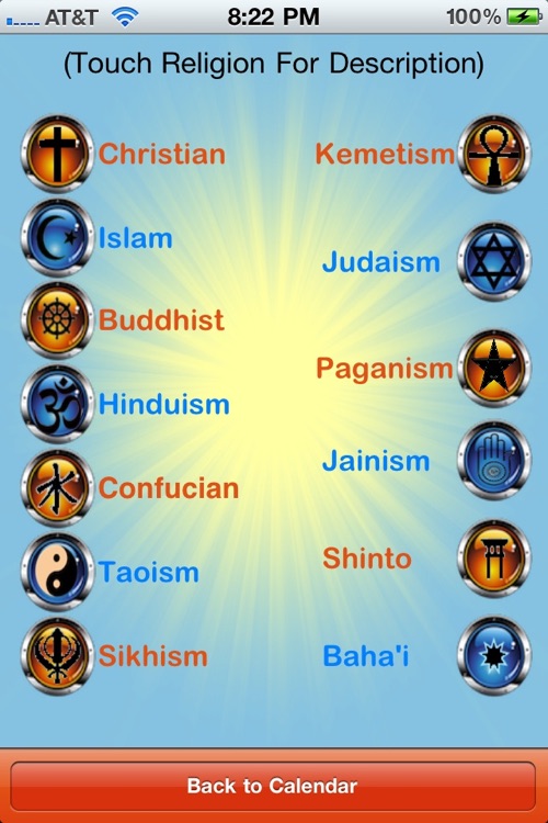 Spiritual Calendar