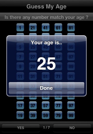 Guess My Age Math Magic