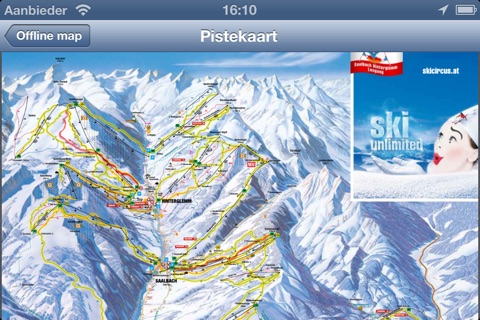 Saalbach Hinterglemm Ski and Offline Map screenshot 2