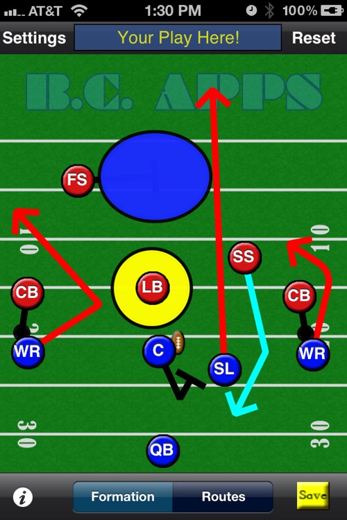 5-Man Flag Football Plays-Offense screenshot-4