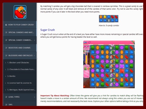 Guide for Candy Crush Saga - Videos, Tips, Walkthrough screenshot 2