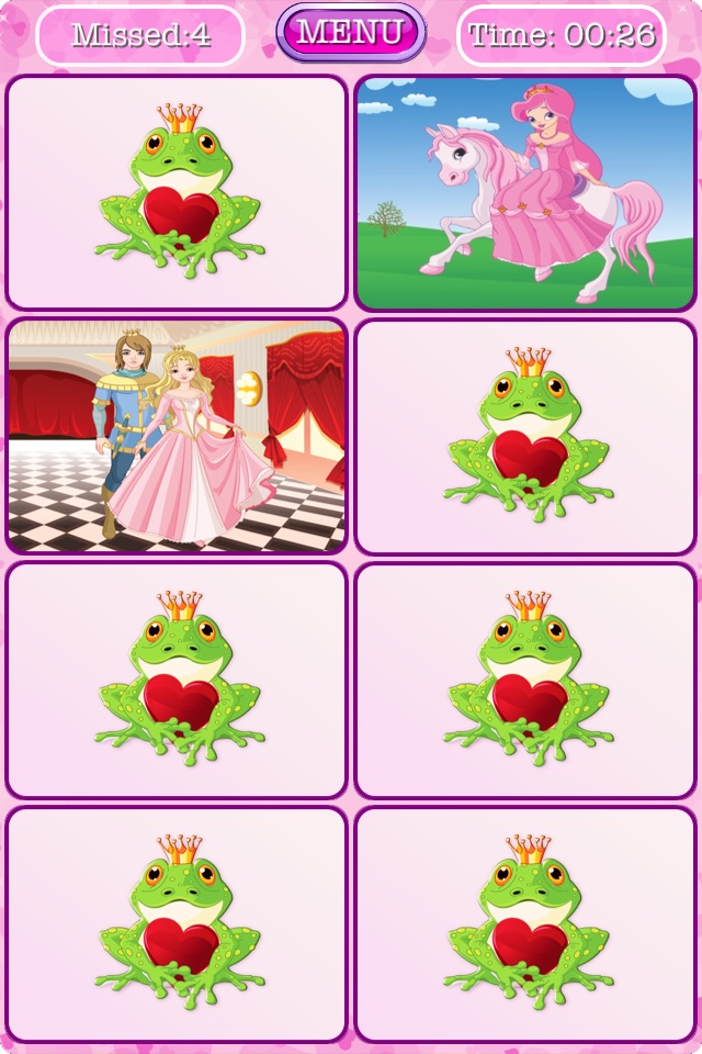 Princess Pony - Matching Memory Game for Kids And Toddlers who Love Princesses and Ponies screenshot 2
