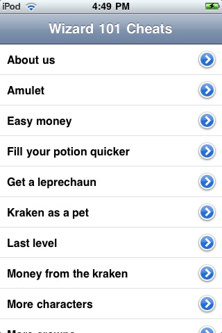 Cheats for Wizard 101