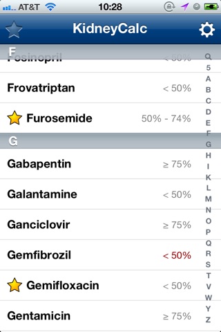 KidneyCalc (Dosage Adjustment Calculator) screenshot 2
