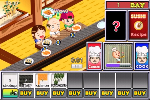 Sushi Tycoon Lite screenshot 2