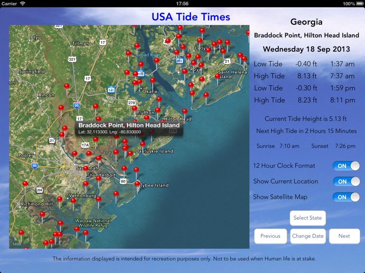 USA Tide Times Pro