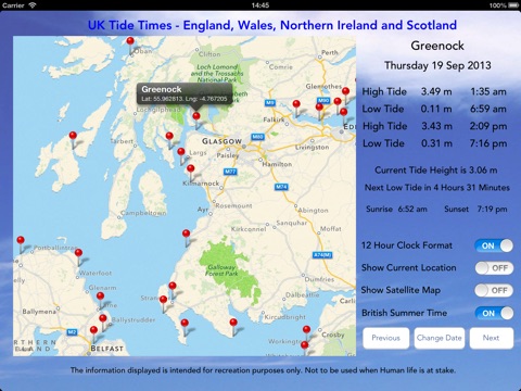 UK Tide Times Pro screenshot 2